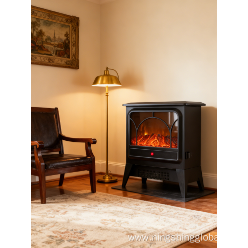 Realistic Flame Electric Fireplace Thermostat with Overheat Protection